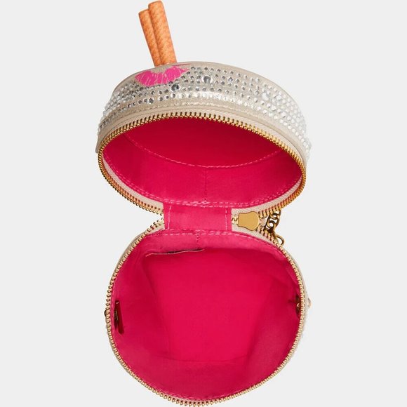 Betsey Johnson Cream Pumpkin Spice Latte Crossbody Bag - Picture 10 of 16